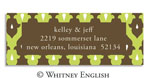 Whitney English Address Labels - Lime Natalie (Holiday) (615341)